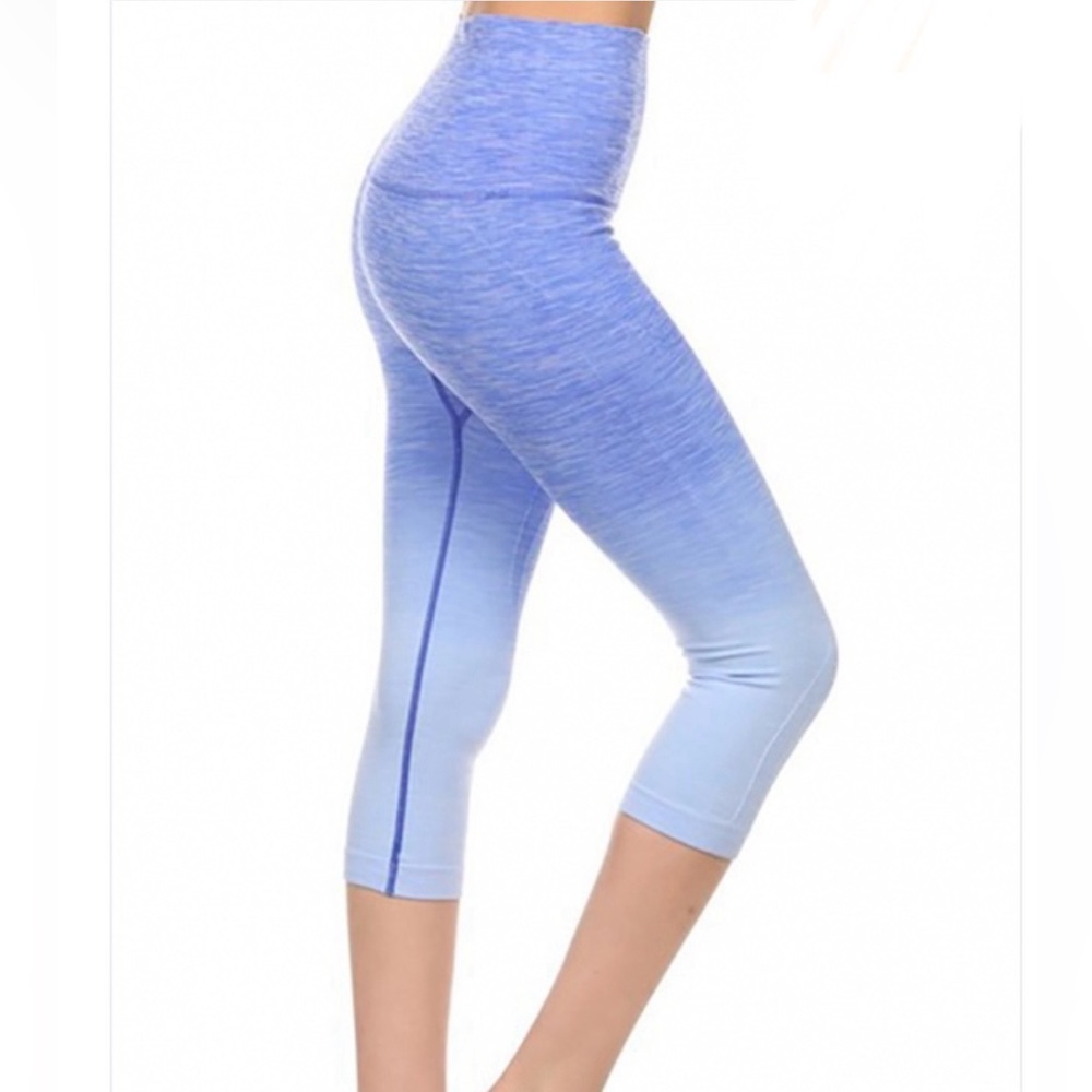 High Waisted Ombre Capri Leggings Size Small NEW